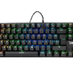 OCELOT - Teclado Gaming RGB TKL, Teclado Mecánico, Switch Red, Alámbrico, Negro (Español)