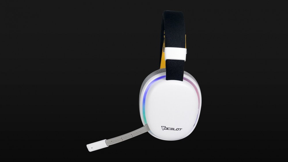 OCELOT - Audífonos Gamer con Micrófono Phantom H1, Bluetooth, Alámbrico/Inalámbrico, USB, para Xbox One/PS4/PS5/PC/MAC, Blanco - Imagen 2
